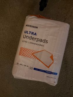 10-pack of Mckesson Ultra Heavy Absorbency Disposable Underpads (30 × 36 inches / Item #UPHV3036)