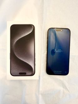 (USED REFURBISHED) IPhone 15 Pro [VERIZON] Black Factory Box Included