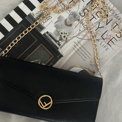 Authentic Fendi Wallet On Chain Crossbody Bag