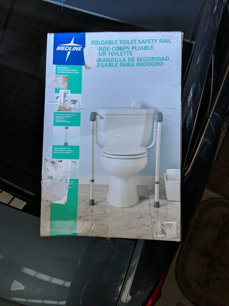 Foldable Toilet Safety Rail