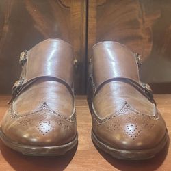Curatore Wingtip Double Monk Strap Dress Shoes
