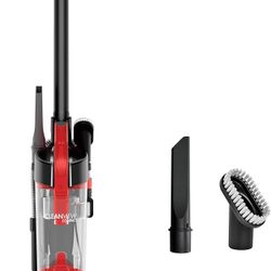 Clean View Compact Upright Vacuum, Fits Dorms & Apartments, Lightweight with Powerful Suction & Removable Extension Wand