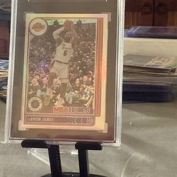 Lebron James Hoops Premium Stock Silver Prizm SGC 9