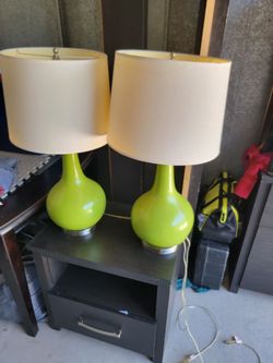Side table lamp set