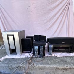 Complete Bose And Sony Surround Sound System