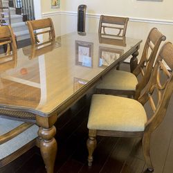 Solid Wood Dining Set and a Buffet – $400