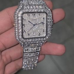 Moissanite Cartier Watch 