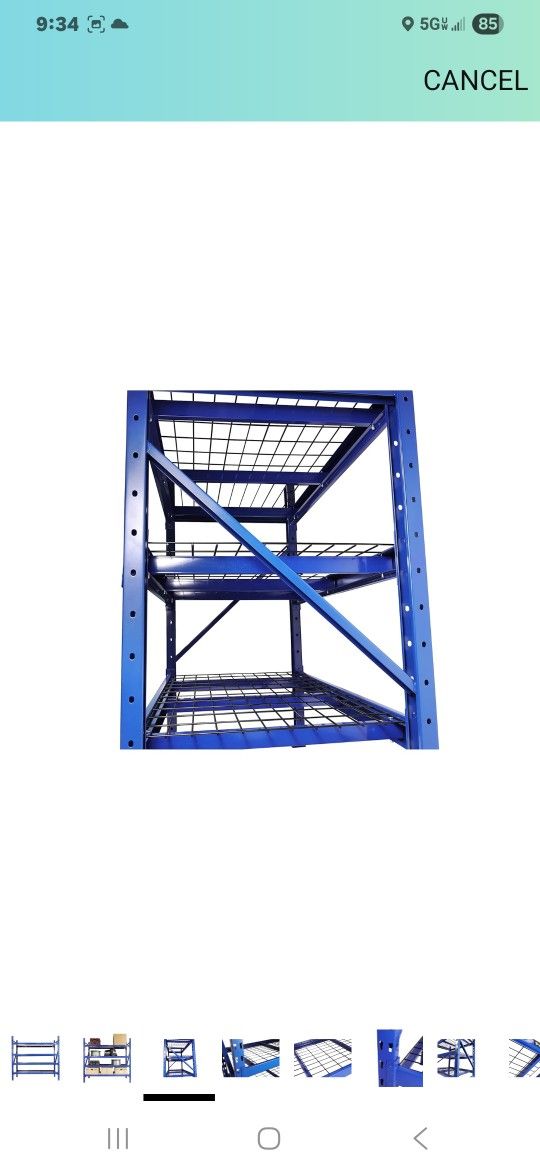 Pro-Lift Garage Storage Shelves - Heavy Duty 4-Tier Adjustable Metal Wire Shelving Units with 8000 lbs Total Capacity for Garage Basement Racking Orga