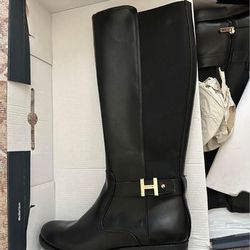 Tommy Hilfiger Black Knee High Boots 8.5! New Smoke and Pet Free Home.