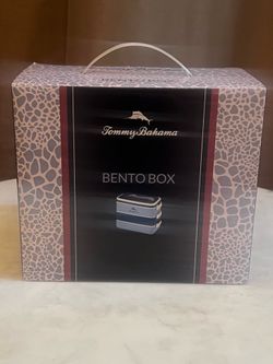 Tommy Bahama 3 Compartment Stackable Travel Bento Box  - New