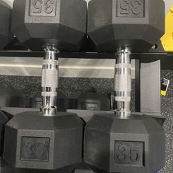 30lb & 35lb Hex Dumbbells