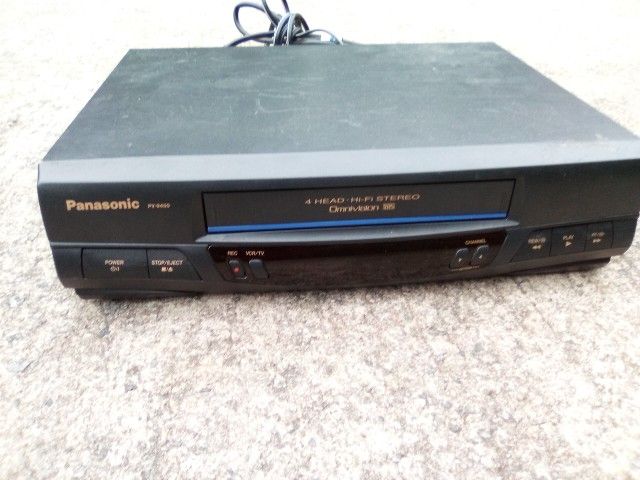 Panasonic Vcr Vhs Player Black