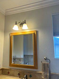 Mirror wood frame 24x 36