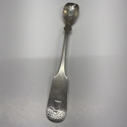 R & W Wilson Phila Silver Mustard or Condiment Spoon 