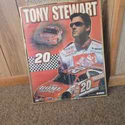 Tony Stewart Racing Poster With Frame 