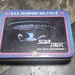 STAR TREK - USA Enterprise NCC-1701-D - Spielkarten - 2 Decks in TIN BOX