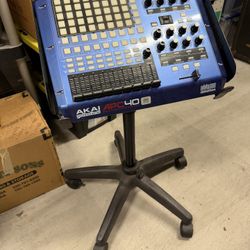 Akai APC40 Blue Special Edition W/ Rolling stand