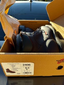 Red wings steel toe boots