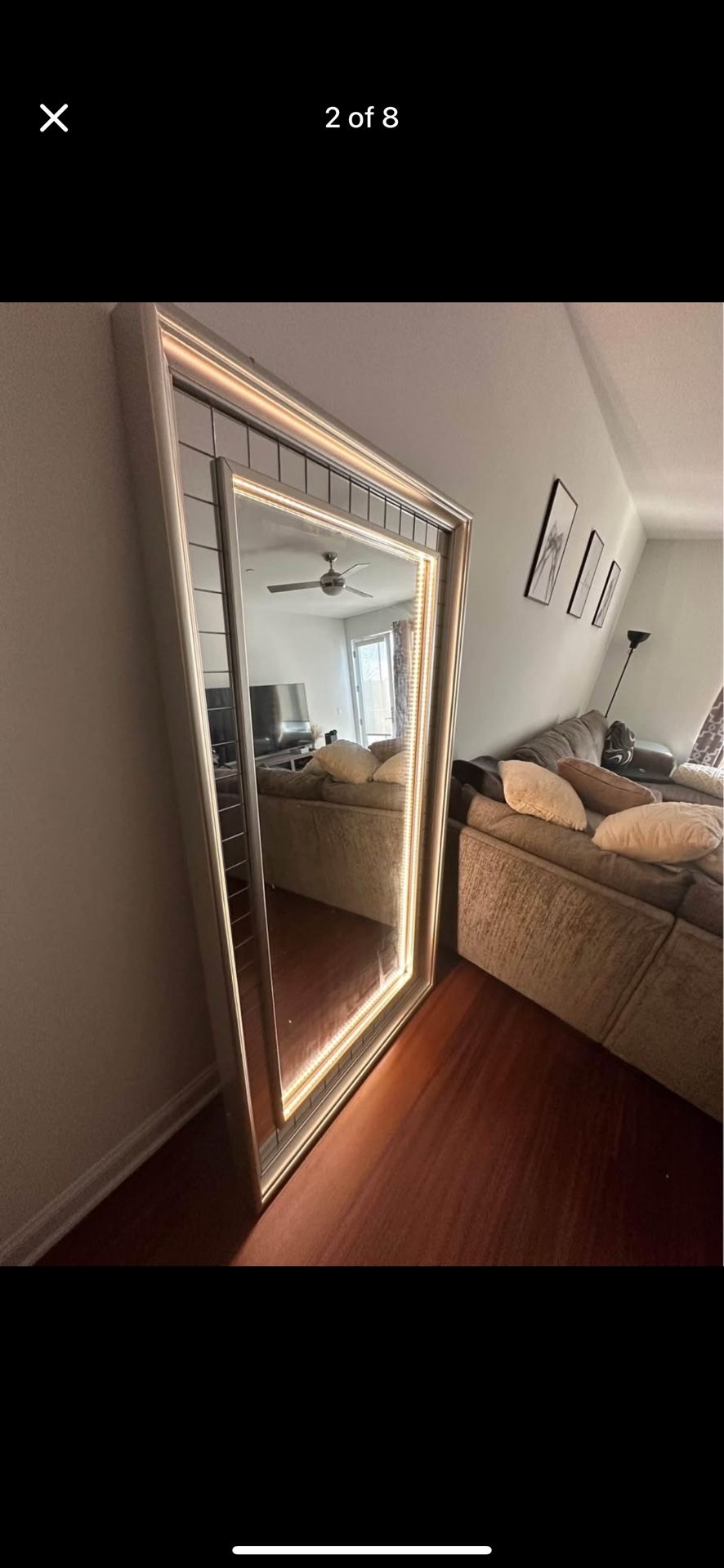 Glam Floor Length Mirror