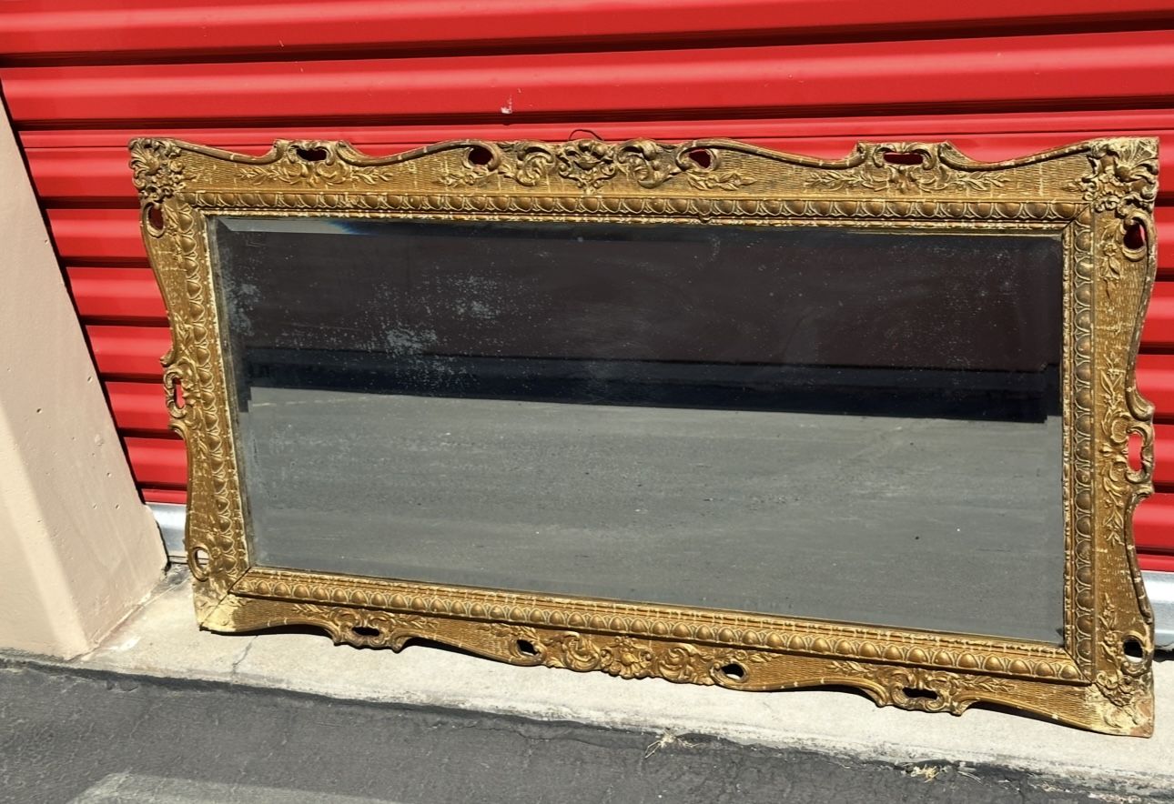Antique Framed Mirror 
