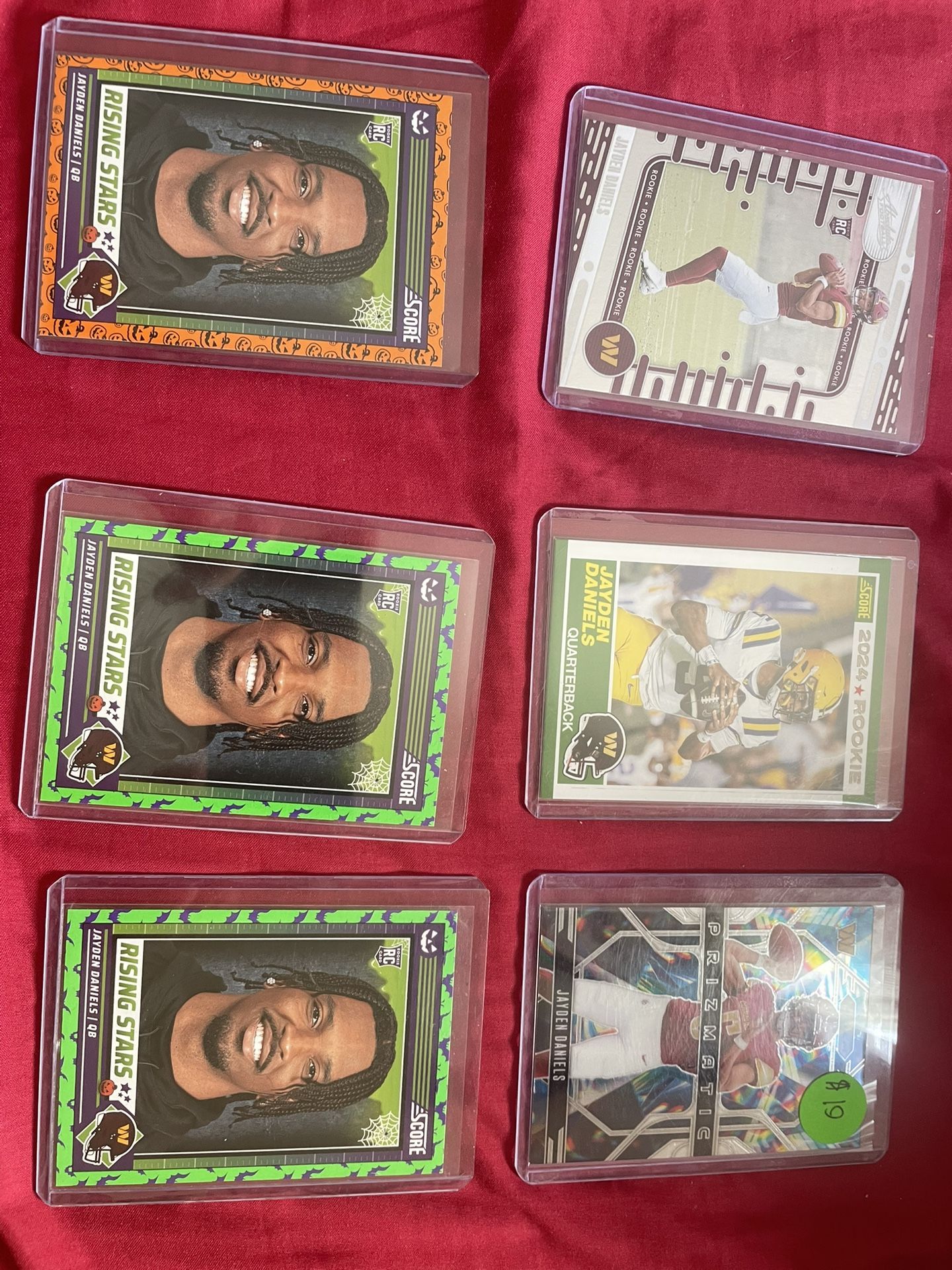 Jayden Daniels Rookie Card Lot Of 6!!