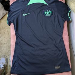 Women's Small Nike Dri Fit Australia Soccer Team Jersey 