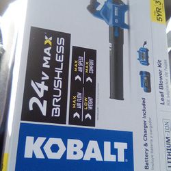 Kobalt 24v Brushless Leaf Blower Kit Brand New