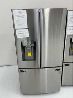 FREE DROP OFF within 20 Miles 🚌SCHOOL IS OUT SAVINGS ARE IN😎 SAVE $1500 OFF MSRP on a 28 Cu Ft 3 Door French Door Refrigerator with Ice and Water Di