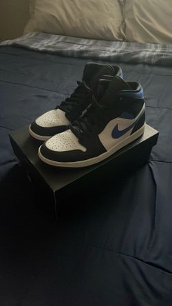 Air Jordan 1 Mid White/Racer Blue-Black