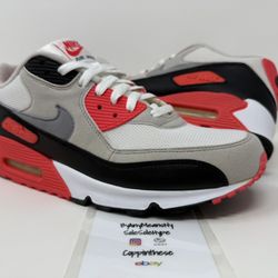 USED 2010 NIKE AIR MAX 90 INFRARED SIZE 10