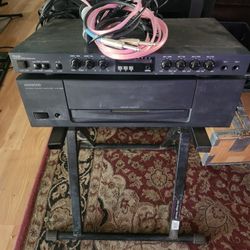Karaoke Mixer, Amp, Stand and Mic