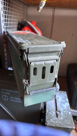 Military metal cartridge box