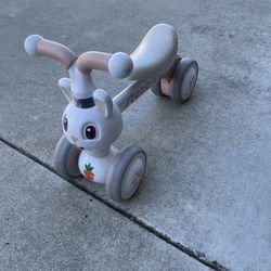 XIAPIA Baby Balance Bike for 1 Year Old Boy Girl First Birthday Gift, 10-36 Months Toddler Balance Bike, No Pedal 4 Wheels Ride-on Toys Indoor Outdoor