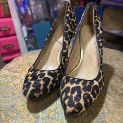 Size 7 Coach Cheetah Print Heels