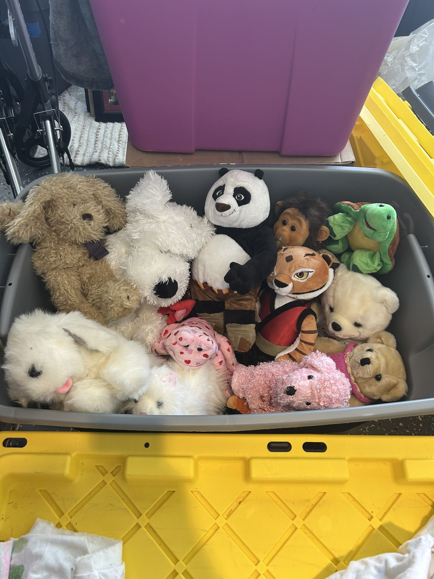 Stuffed animals box full
