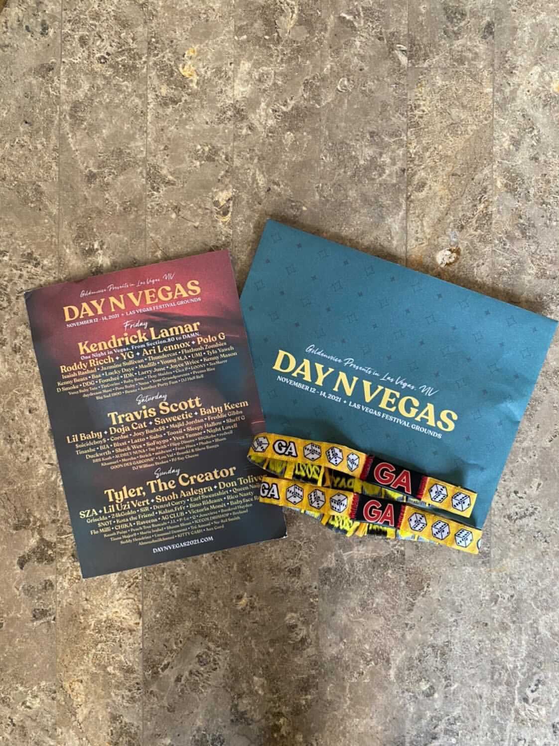 Day in Vegas Festival Wristbands