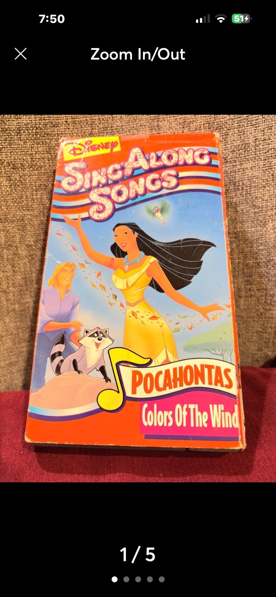 VHS Disney Sing Along Song
