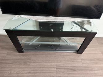 Glass entertainment stand for sale