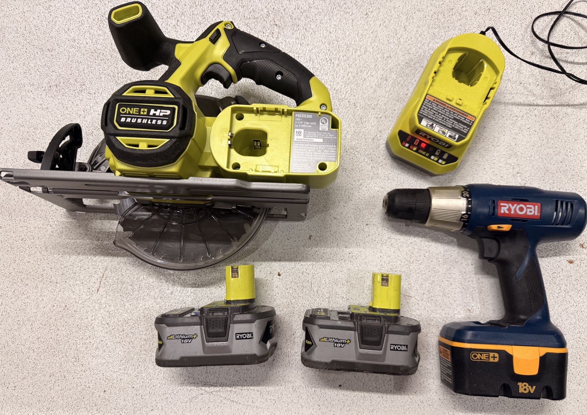 18v Ryobi Circular Saw Set