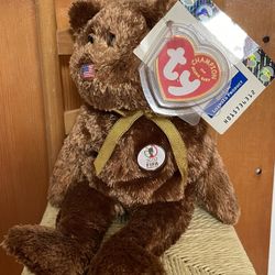 Ty Beanie Babies 2002 Champion The World Cup Bear Korea/Japan - United States Be