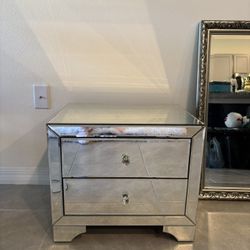 Mirrored Nightstand