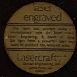 Laser Engraved Wooden Boat