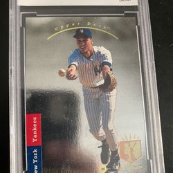 # 279 Derek Jeter rookie Baseball card SP .. Graded 9 Near Mint or better