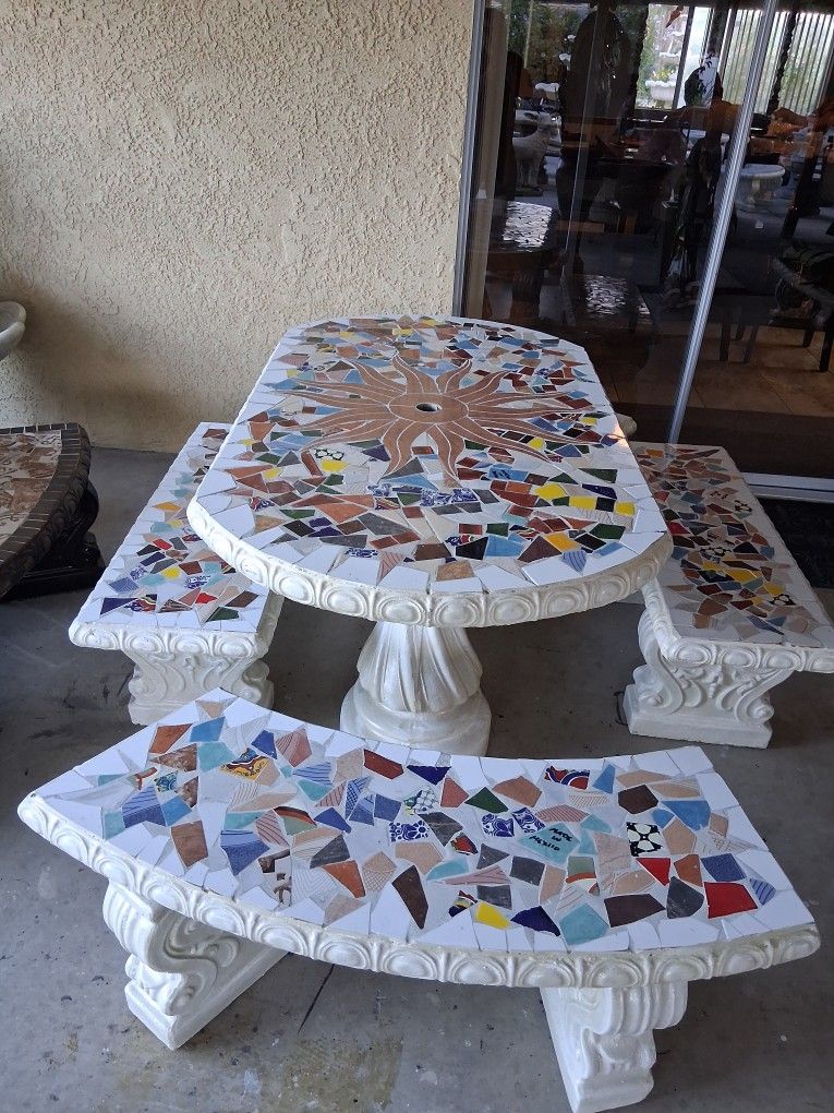 Concrete Table Set