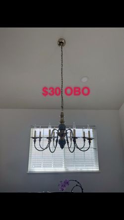 Bronze Candelabra Style Chandelier