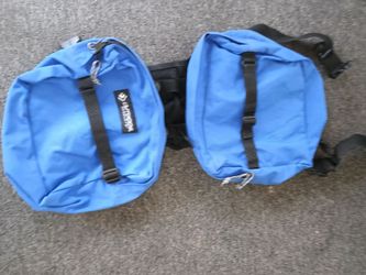 Blue Panniers Bike Bags Set