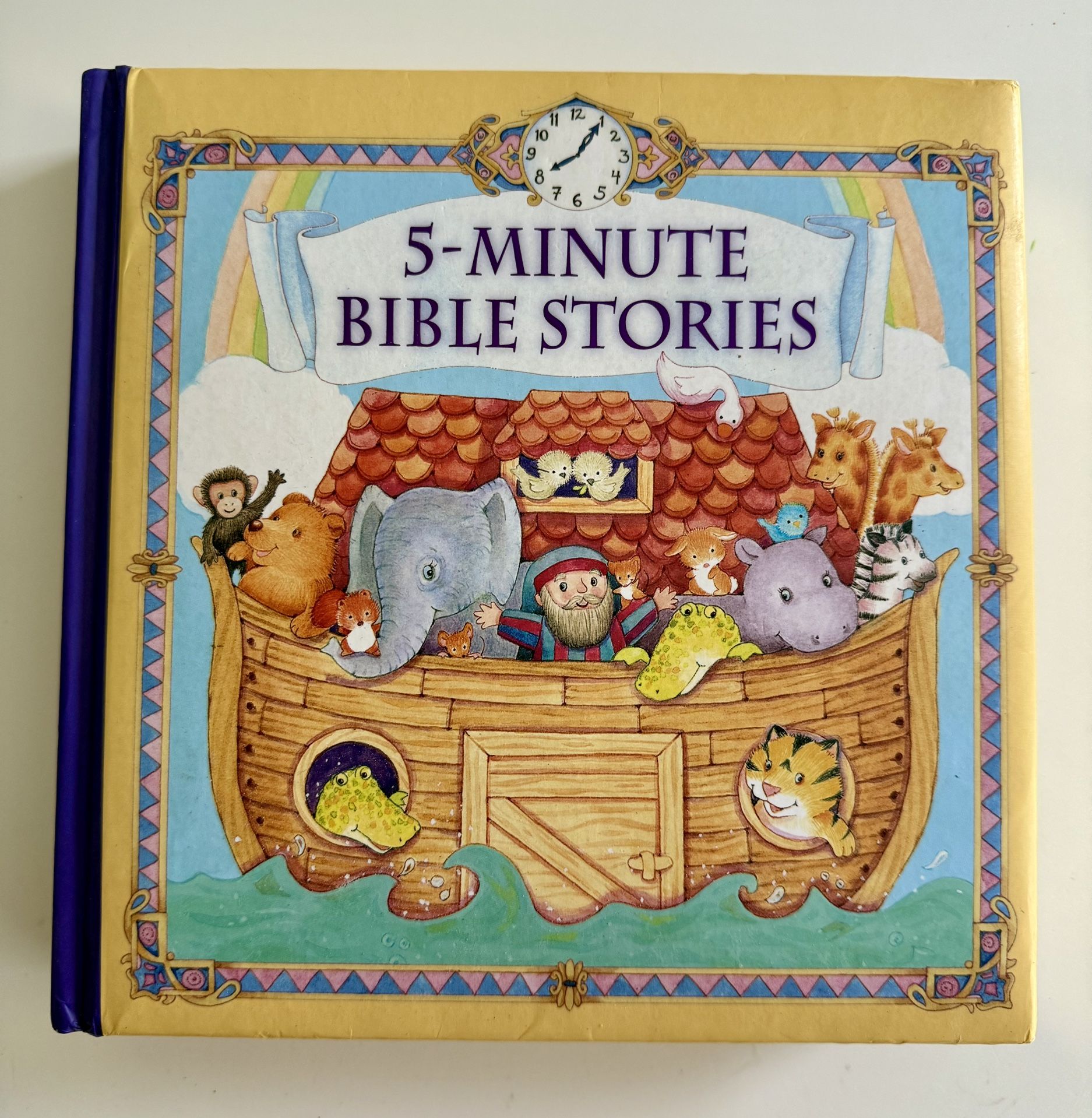 Book 5 Minute Bible Stories Children Toddlers Preschool Elementary Early Reader Gold Outside to Pages