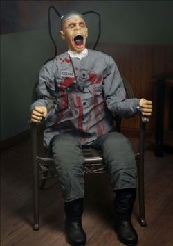 Electric Chair Prisoner Halloween Animatronic Prop