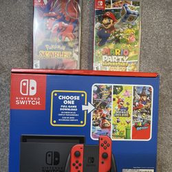 Nintendo Switch Red Mario Bros Movie Special Edition 