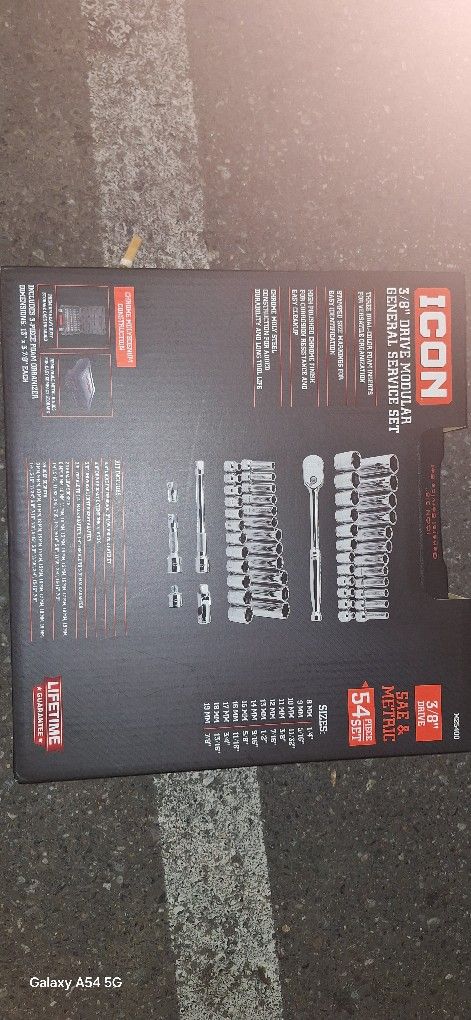 Icon ⅜ Drive 54 Piece General Service Socket Set